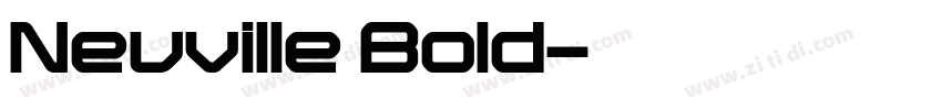 Neuville Bold字体转换